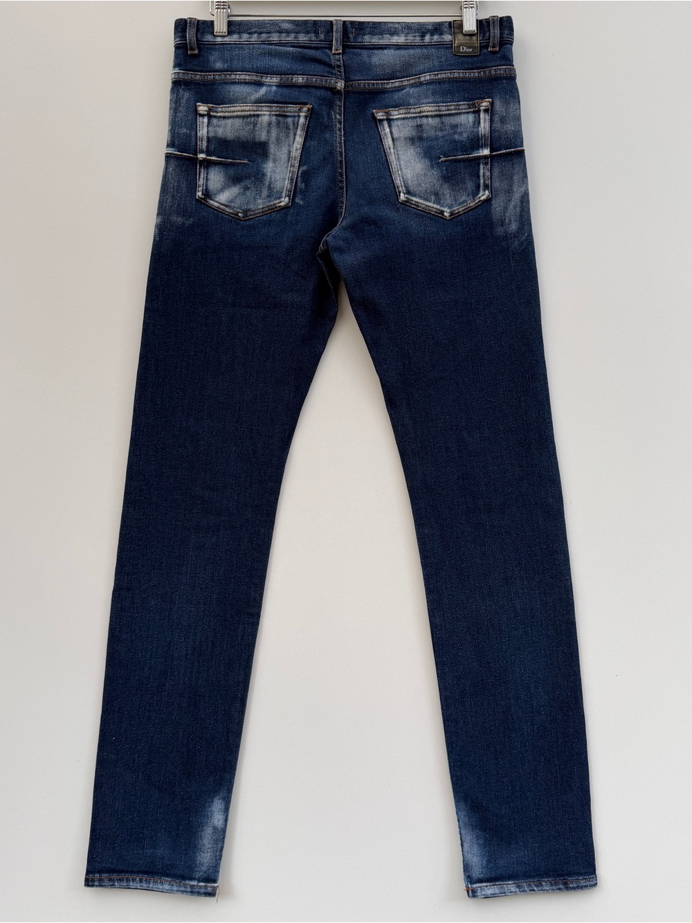 Dior Homme KVA 17.5cm Slim Fit Stretch Denim Jeans Mens W32 Blue Italy